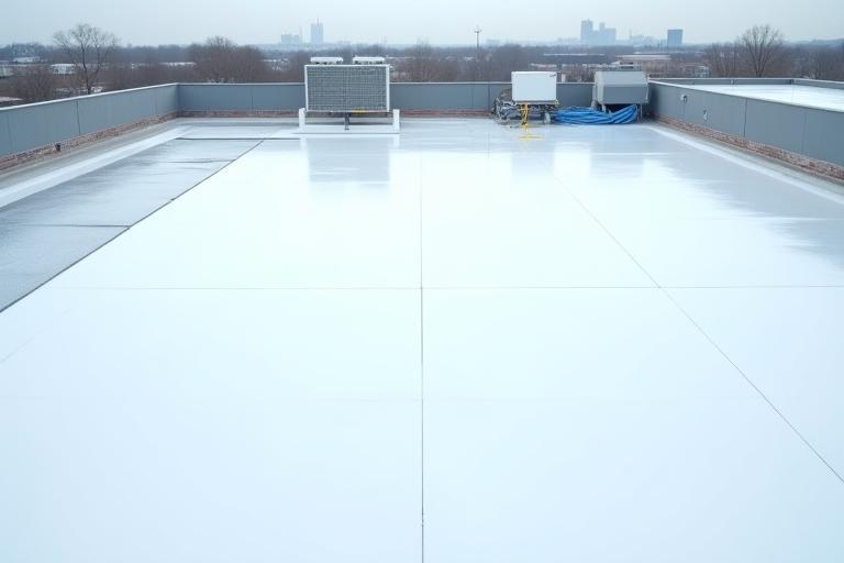 Commercial flat roof system repair