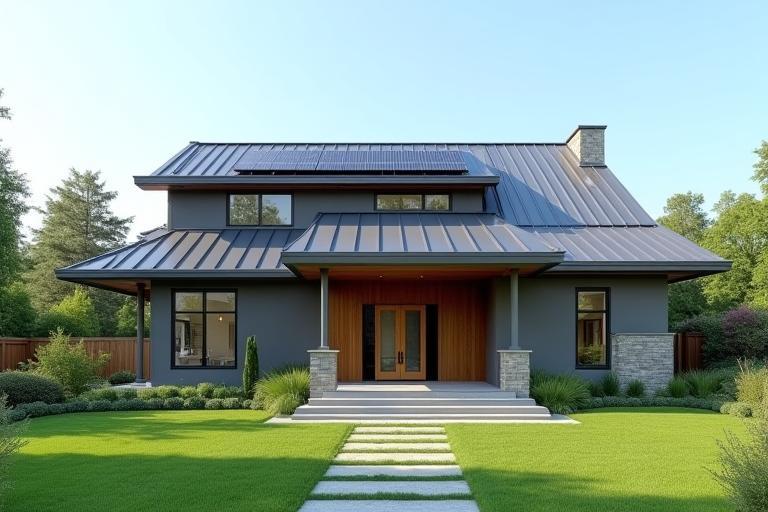 Durable residential metal roofing installation